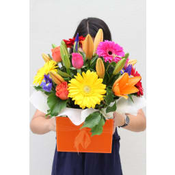 Vivacious Mixed Brights Flower Box