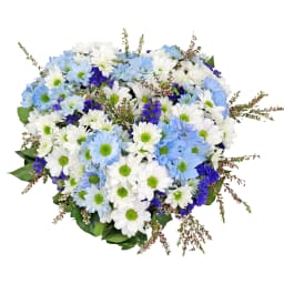 Blue Spirit Heart Sympathy Wreath