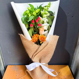 Daily Bouquet: Roses, Snapdragons & Graceful Charm