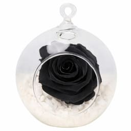 Preserved Black Rose Orb