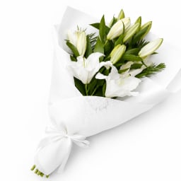 Fragrant White Oriental Lilies