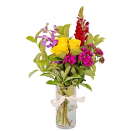 Sweet Sangria Glass Cylinder Vase