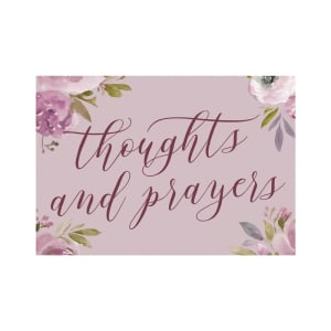 Thoughts & Prayers Card - Standard