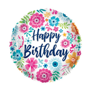 Bright Flowers Balloon - Standard