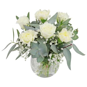 Little Angelic Teardrop Vase Arrangement