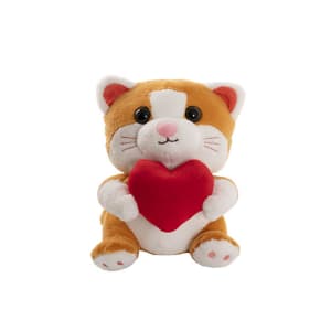 Cat Whiskers Plush With Red Heart - Standard