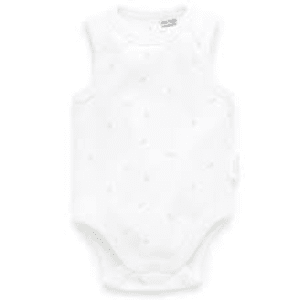 Pure Baby - Organic Grey Leaf Onesie