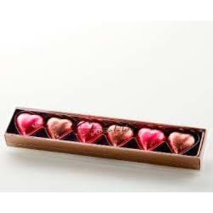 6 Pack Pink/Mocha Hearts - Standard