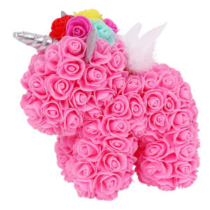 Pink Artificial Rose Unicorn