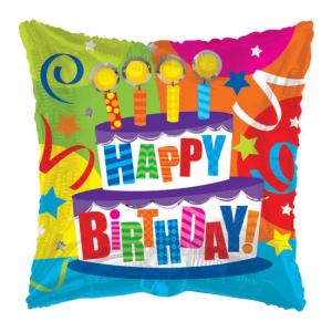 Hbd Birthday Cake Balloon - Standard
