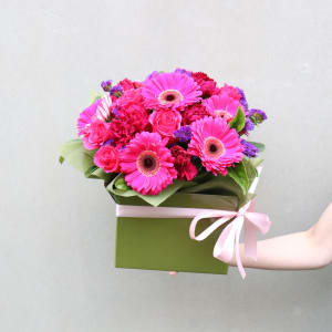 Painted Lady Pink Flower Box 