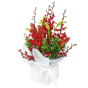 Red Making Magic Posy Box