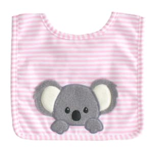 Pink Baby Koala Bib - Standard