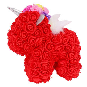 Red Artificial Rose Unicorn