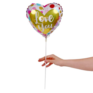 Love You Gold Heart Pick - Standard