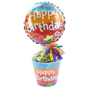 Happy Birthday Lolly Pot - Standard