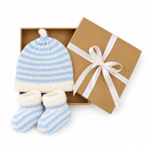 Beanie & Booties Blue - Standard