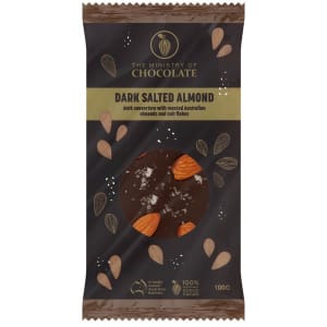 Dark Salted Almond 100g Chocolate Bar - Standard