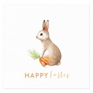 Happy Easter Rabbit Plantable Card - Standard