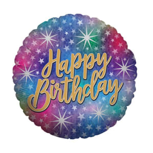 Happy Birthday Sparkle Balloon - Standard