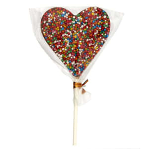 Rainbow Heart Lollipop - Standard