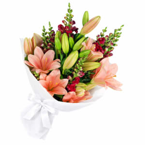 Snapdragons & Lilies Flower Bouquet