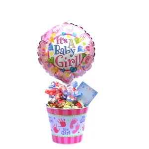Its A Girl Lolly Pot - Standard