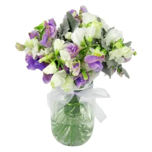 Back To Nature Sweet Pea Flower Vase