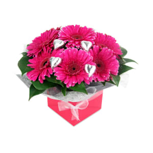 Gerbera and Chocolate Box