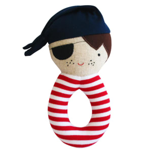 Linen Pirate Grab Rattle