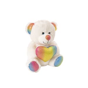 Rainbow Heart Bear 