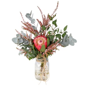 Pretty Protea Jar