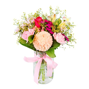 Blushing Beauty Mason Jar 