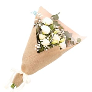 White True Delight Bouquet 