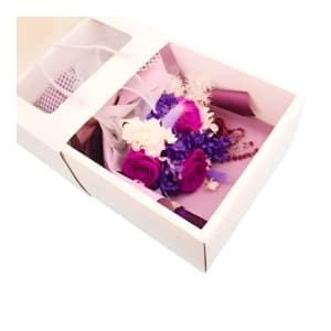 Preserved Deep Purple Posy