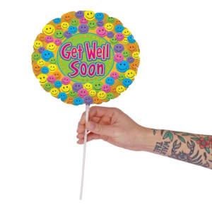 Get Well Smiley Pick 