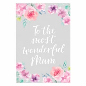 To The Most Wonderful Mum Card - Standard