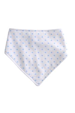 Soft Blue Dribble Bib  - Standard