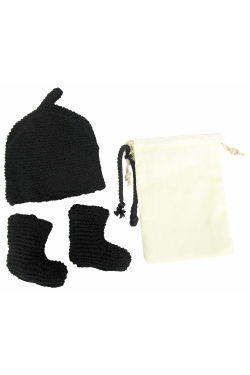 Black Beanie & Booties - Standard