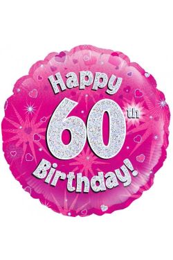 60th Birthday Pink - Standard