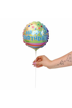 Happy Birthday Balloon Pick  - Standard