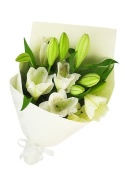 White Lily Bunch