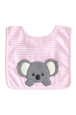 Pink Baby Koala Bib  - Standard