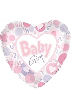 Baby Girl - Hearts - Standard