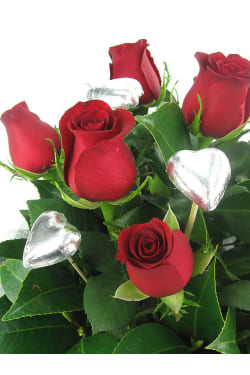 Valentine Rose and Choc box - Standard