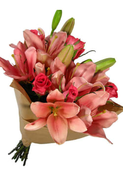 Valentine's Roses and Lilies - Standard