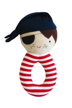 Linen Pirate Grab Rattle - Standard
