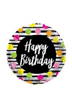 Birthday Dots & Stripes  - Standard