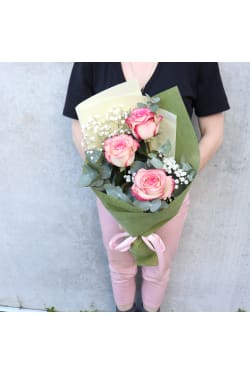 Paloma Roses and Gypsophlia - Standard