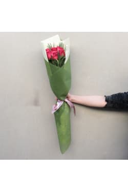 Pink Roses - 6 Roses (Half Dozen)